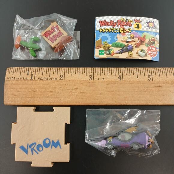 EPOCH Wacky Races Vol.1 The Mean Machine Mini Figure Hanna Barbera Japan Rare - Picture 6 of 11